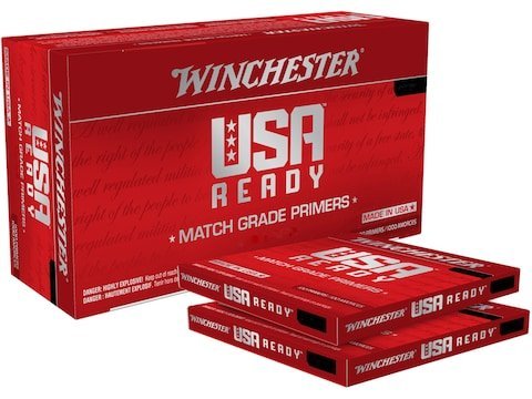 Winchester USA Ready Large Rifle Match Primers Box winchester usa ready large rifle match primers box of 1000