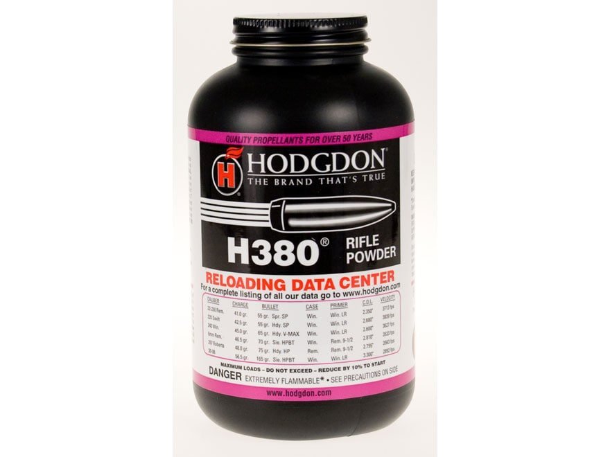 Hodgdon H380 Smokeless Gun Powder Container hodgdon h380 smokeless gun powder container