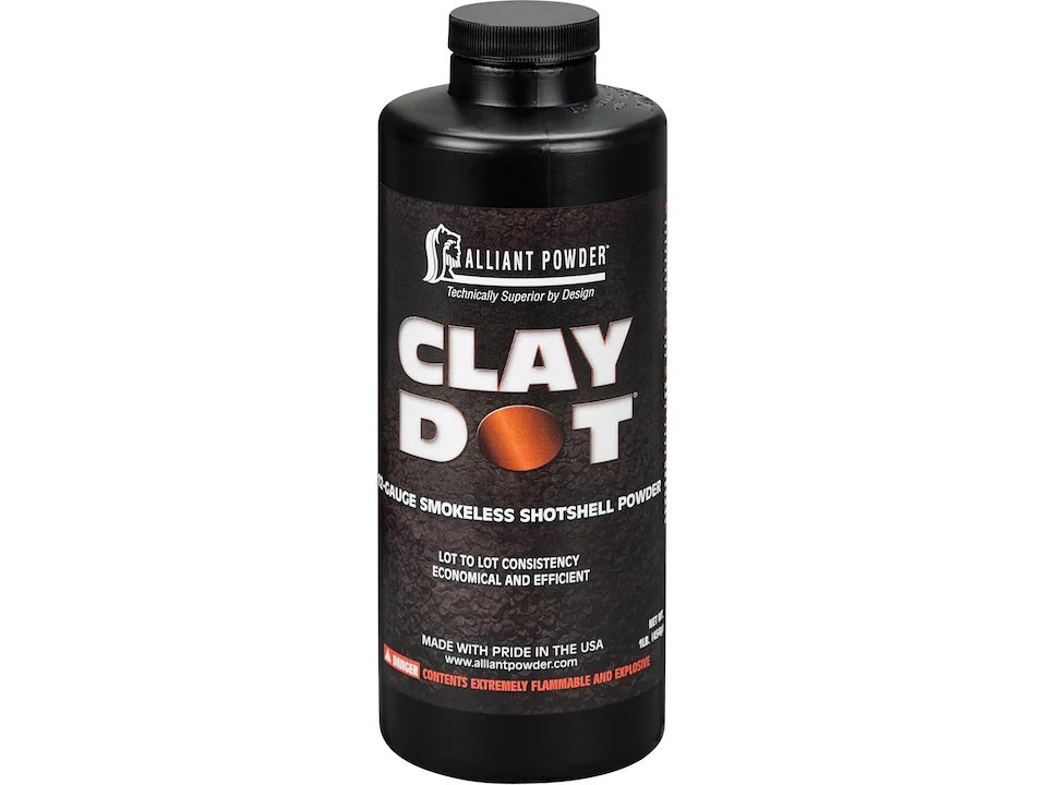 Alliant Clay Dot Smokeless Gun Powder Container alliant clay dot smokeless gun powder container